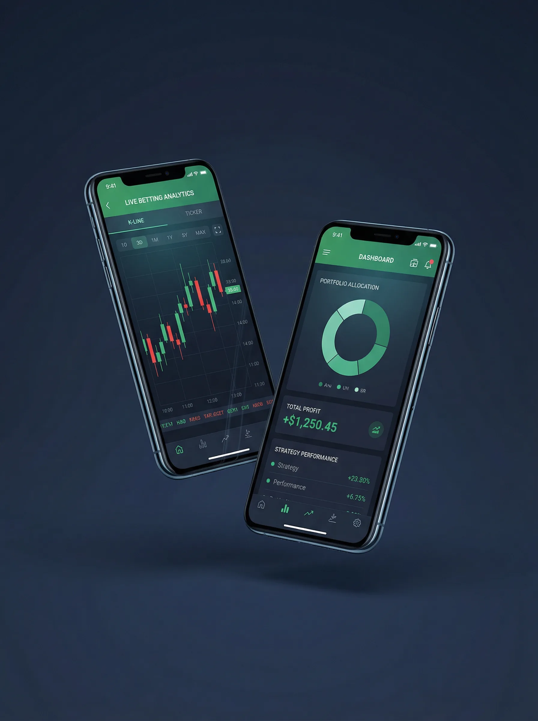 易胜博 移动端APP界面展示 - 掌上交易终端